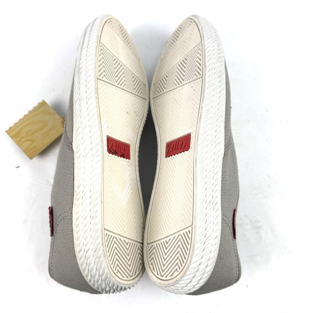 Volley OC Shoes 9 Mens Gray Canvas Lace Up Sneaker Australian Tennis Brand New - Picture 7 of 7